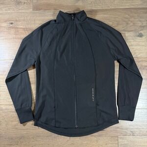 Bodycraft Womens Full Zip Performance Jacket Black Mock Neck Size Medium